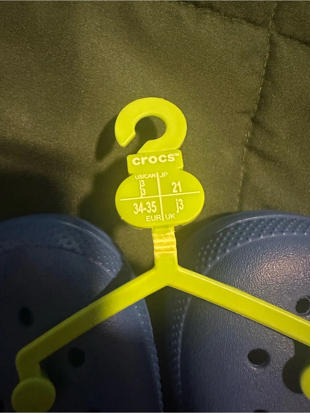 Kids Blue Clog with Green Lining and Orange Strap